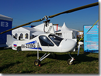 Autogyro MAI-208 on at MAKS-2015 airshow