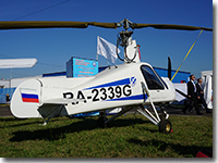 Autogyro MAI-208 on at MAKS-2015 airshow