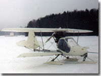 Авиатика-МАИ-890У на лыжном шасси