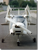 Aviatika-MAI-910 with the folded wings