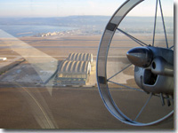 Au-30 airship over France. Nacelle view