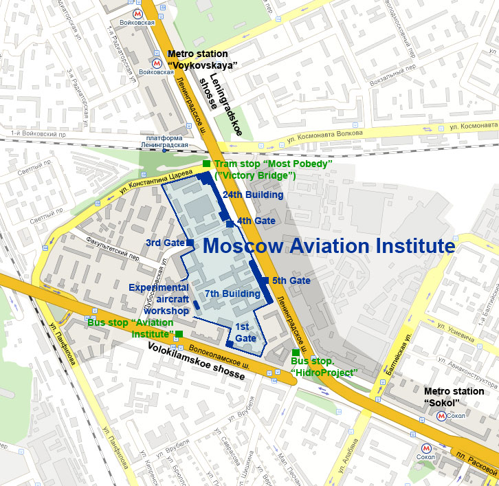 Moscow Aviation Institute Layout